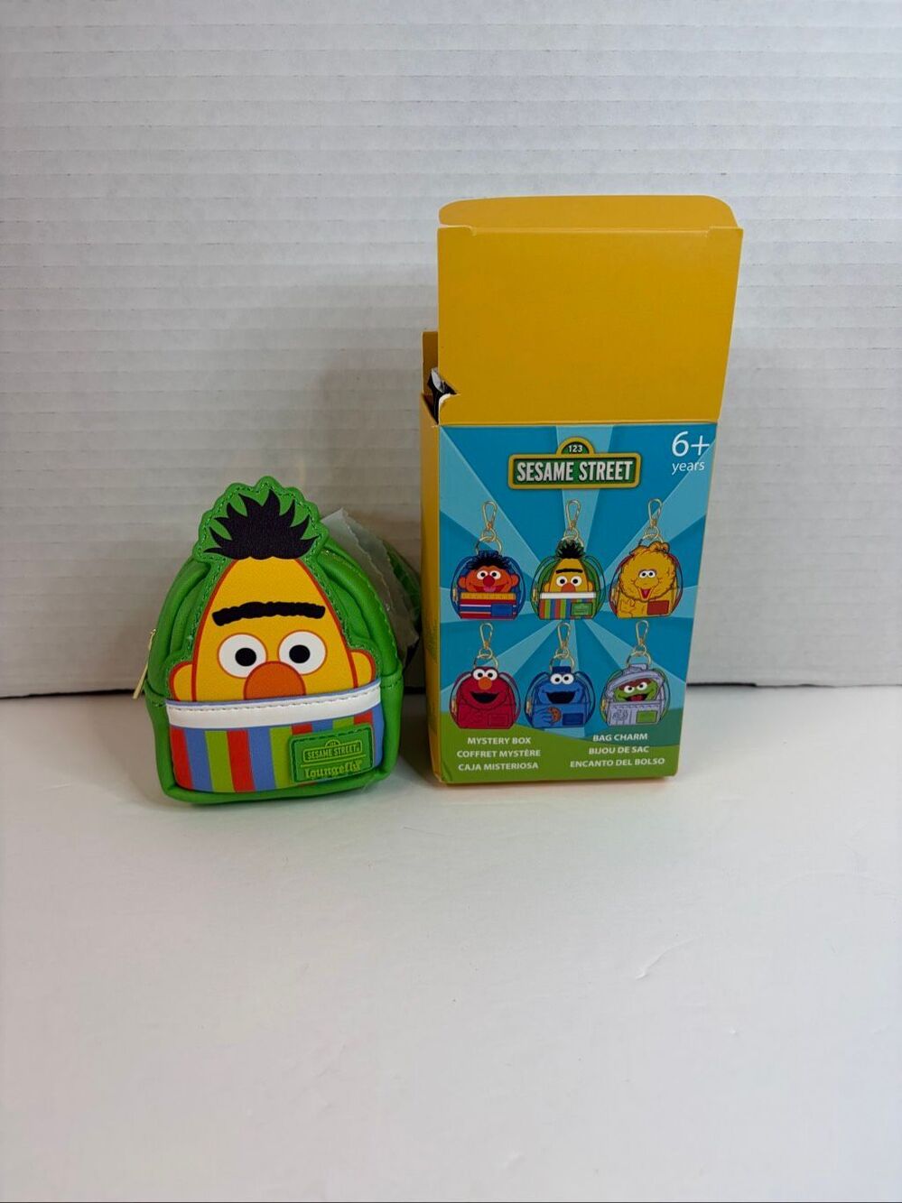 Loungefly Sesame Street Bert Mini Backpack Mystery Box Bag Charm